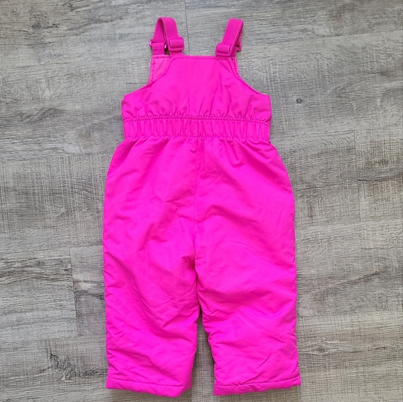 Hot Pink Toddler Girls Snowsuit Jumpsuit - Picture 2 of 4